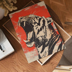 Red and Black Tiger – affisch med snyggt motiv, köp enkelt hos Bozetto i flera storlekar