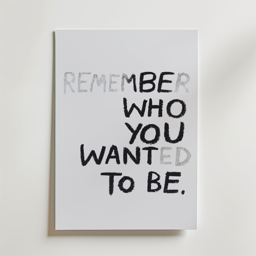Chalked Reminder Poster – canvas utan passepartout