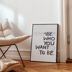 Chalked Reminder Poster – i rum 1