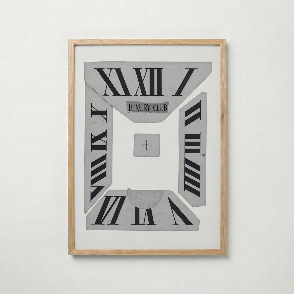 Roman Numeral Collage Poster – ekram
