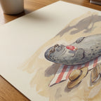 Seal of Approval Poster – närbild på papper