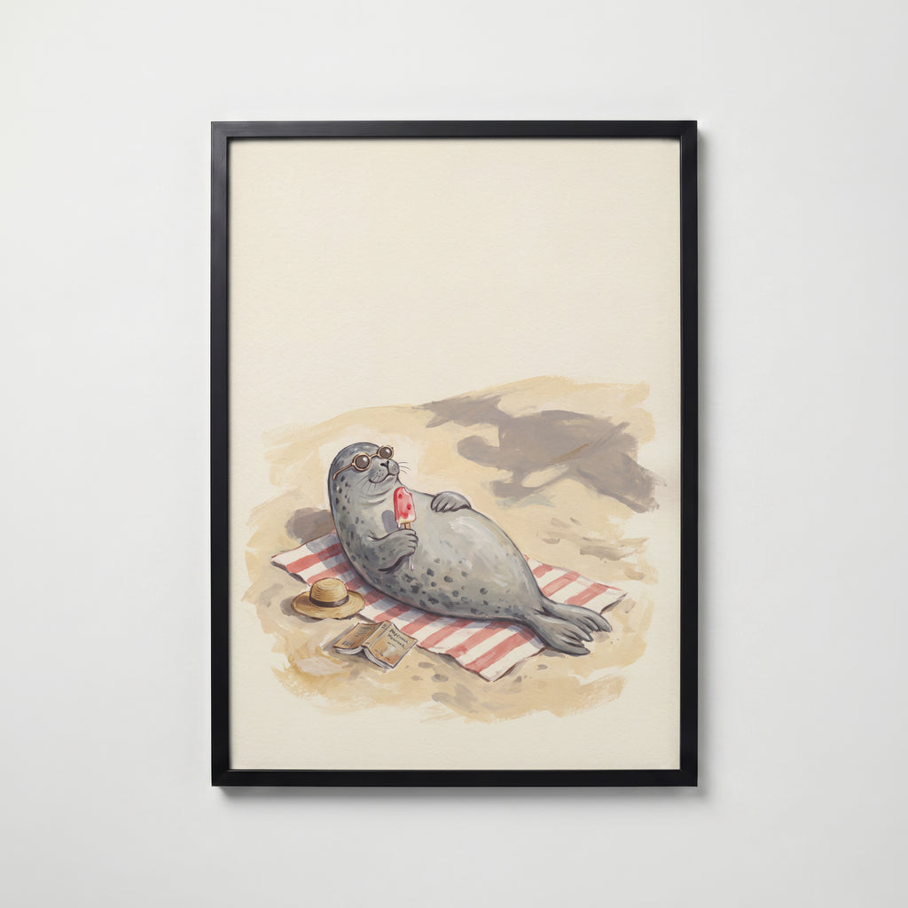 Seal of Approval Poster – svart ram