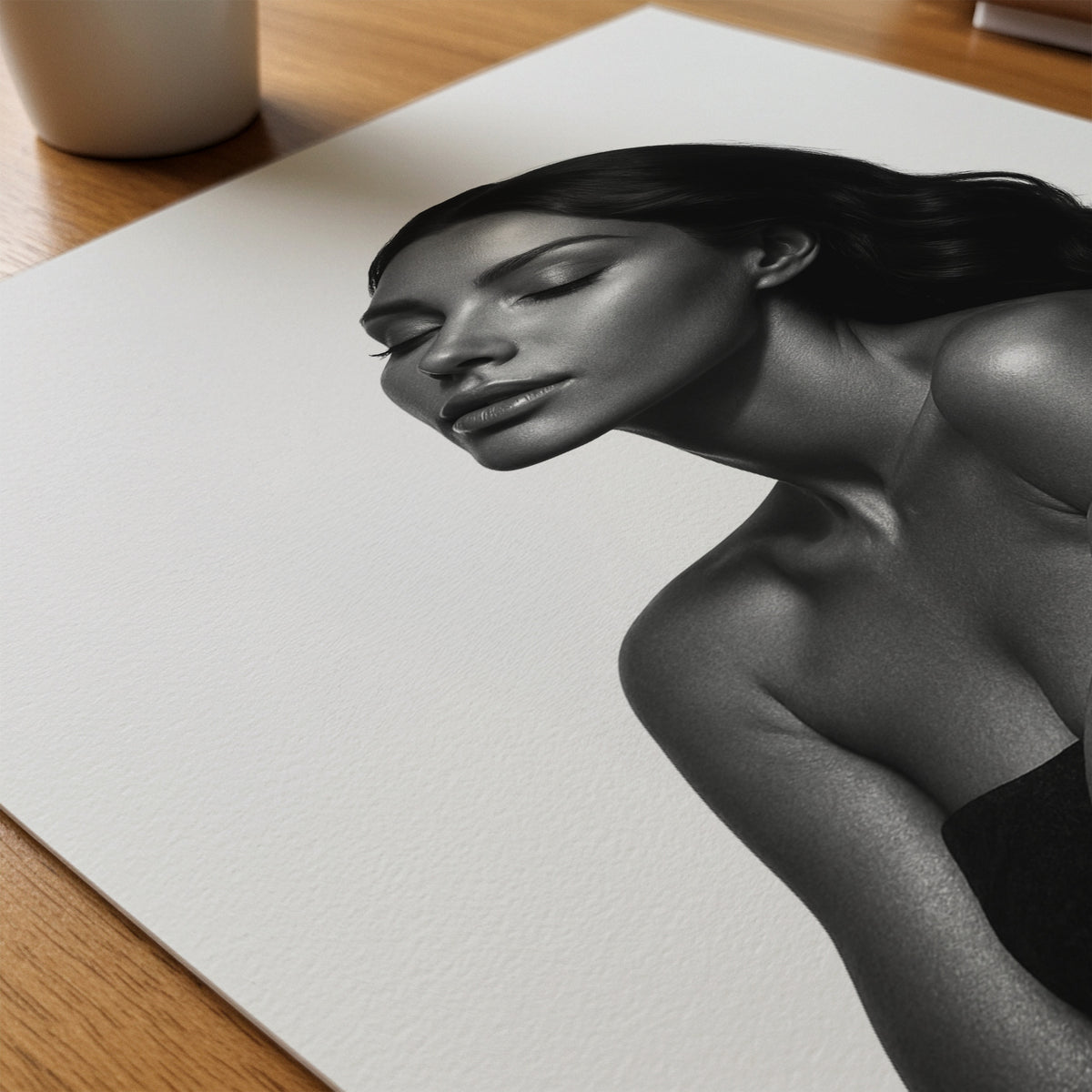 Luminous Profile Poster – närbild på papper