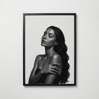 Luminous Profile Poster – svart ram