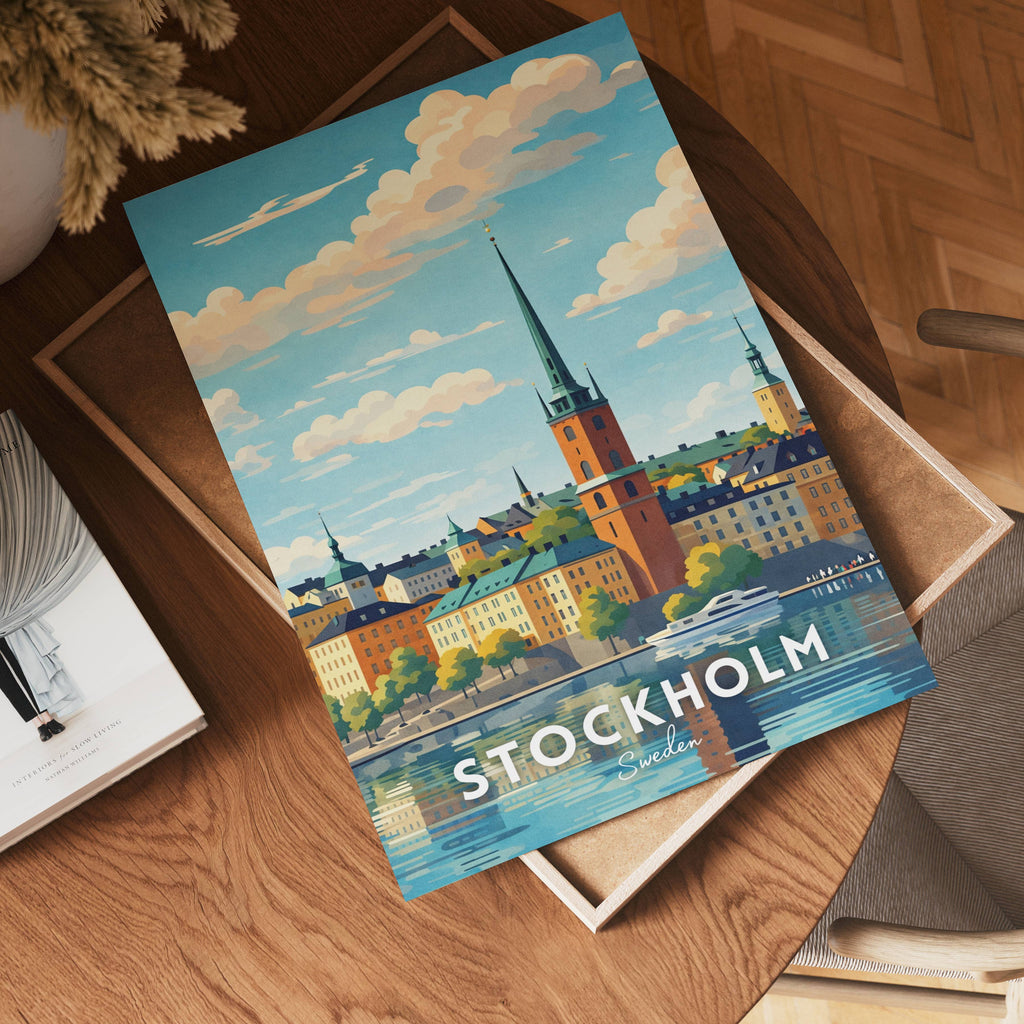 Stockholm Reflections poster i olika storlekar – köp enkelt hos Bozetto i hög kvalitet