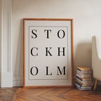 Stockholm Versaler Poster – i rum 4