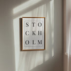 Stockholm Versaler Poster – i rum 5