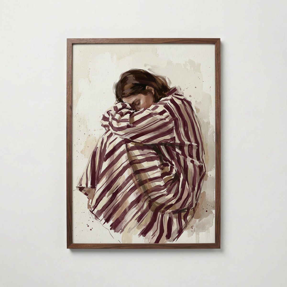 Striped Slumber Poster i vardagsrumsmiljö
