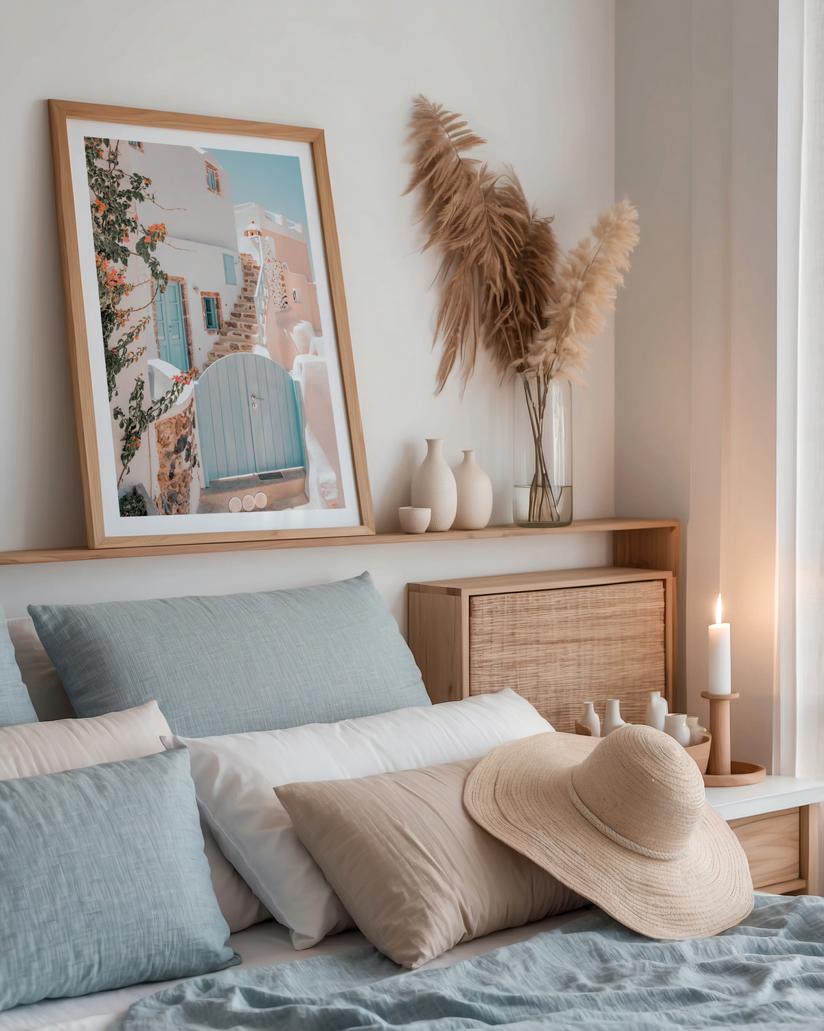 Pastel Island Entrance poster visualiserad på vägg – från Bozetto i hög kvalitet