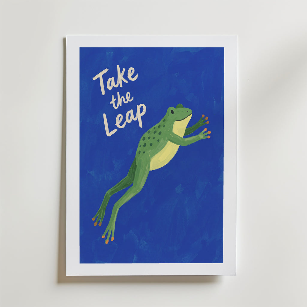 Take the Leap Poster – med passepartout