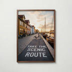 Take the Scenic Route Poster – valnötsram
