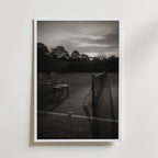 Tennis Court at Dusk Poster