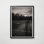Tennis Court at Dusk Poster