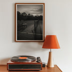 Tennis Court at Dusk Poster