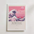The Great Wave Off Kanagawa – stilfullt konsttryck från Bozetto, tryckt på matt finpapper