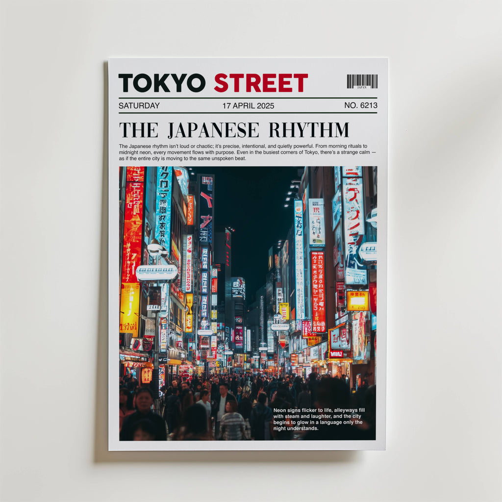 The Japanese Rhythm – stilfullt konsttryck från Bozetto, tryckt på matt finpapper