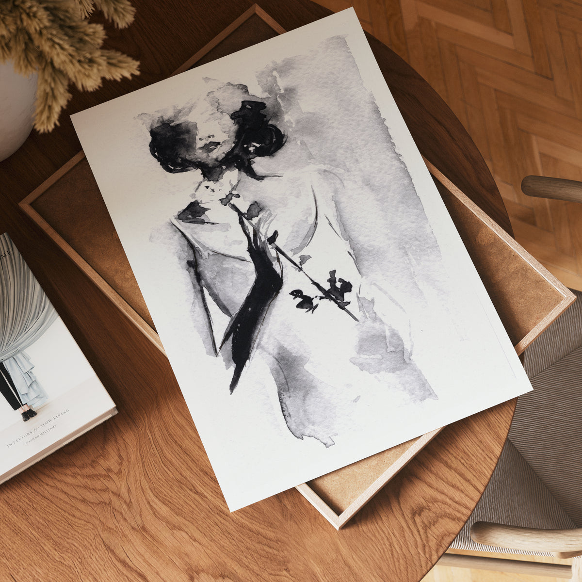 Helena Engström The Rose – affisch med stilfullt motiv från Bozetto i hög kvalitet