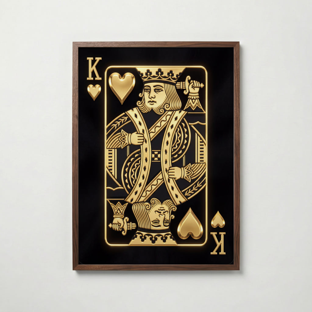 The Golden King of Hearts Poster – valnötsram
