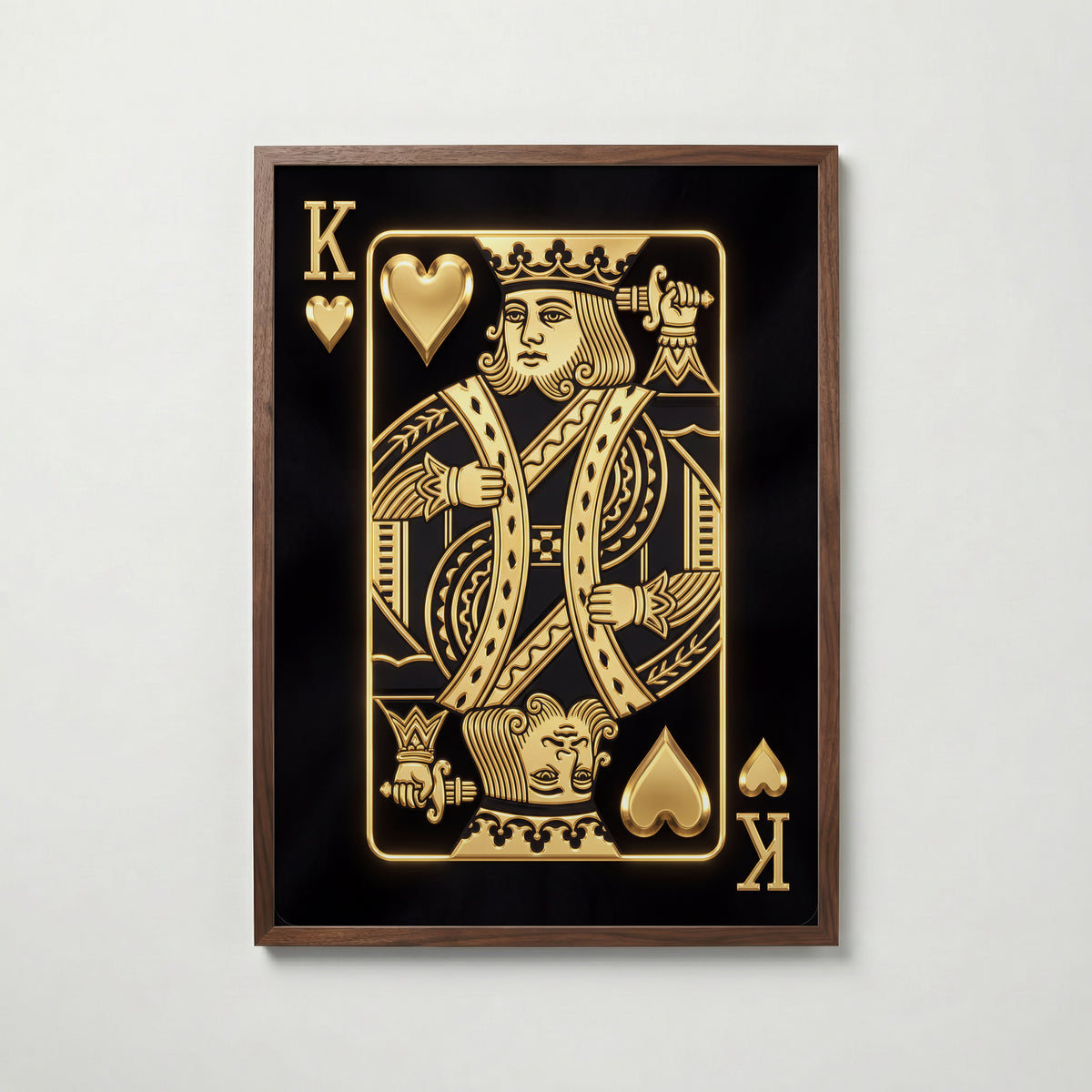 The Golden King of Hearts Poster – valnötsram