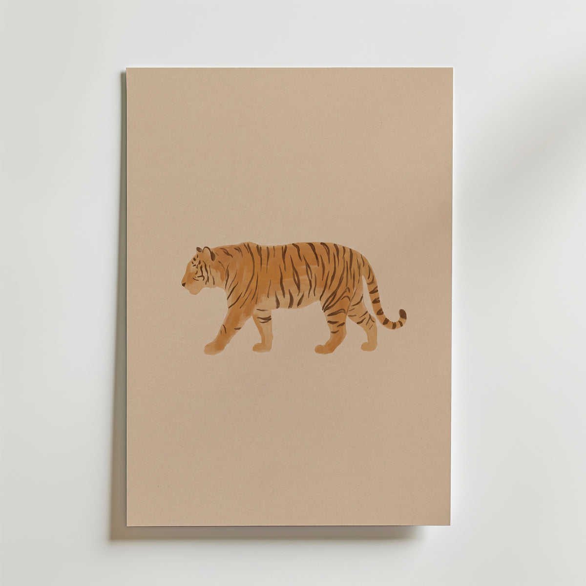 Tiger Stroll Poster – canvas utan passepartout