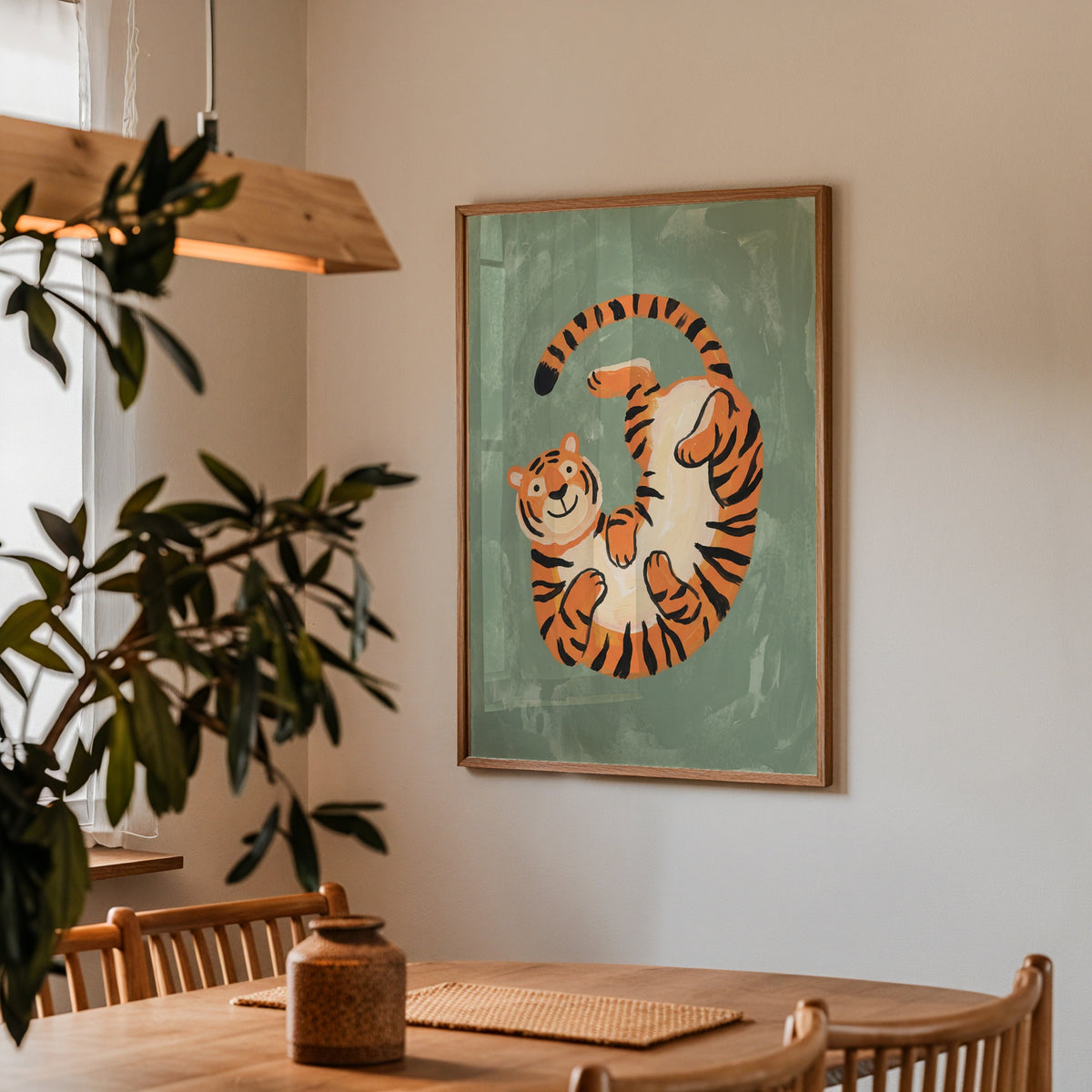 Tiger Tumble Poster – i rum 1