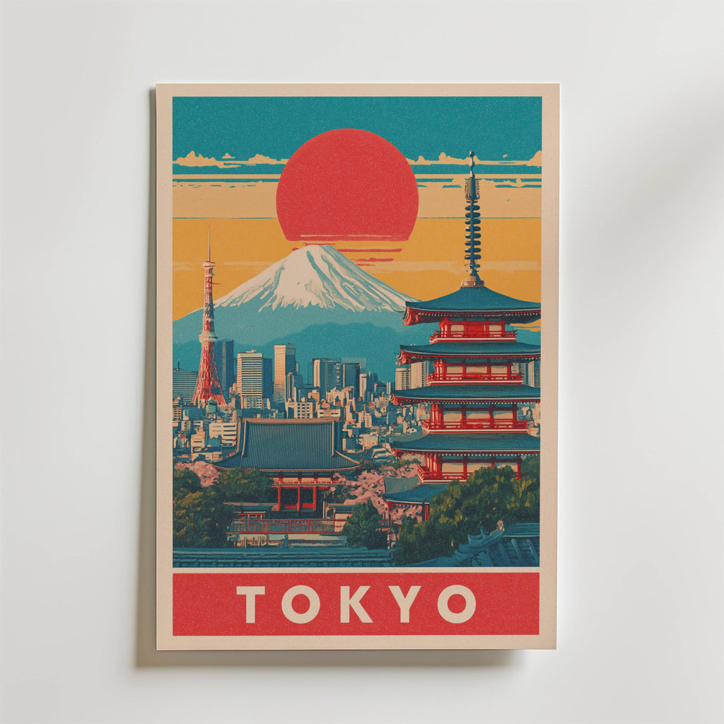 Bundle 3-pack Japandi Tokyo Cat Collection – kuraterad postercollection som lyfter hemmet hos Bozetto
