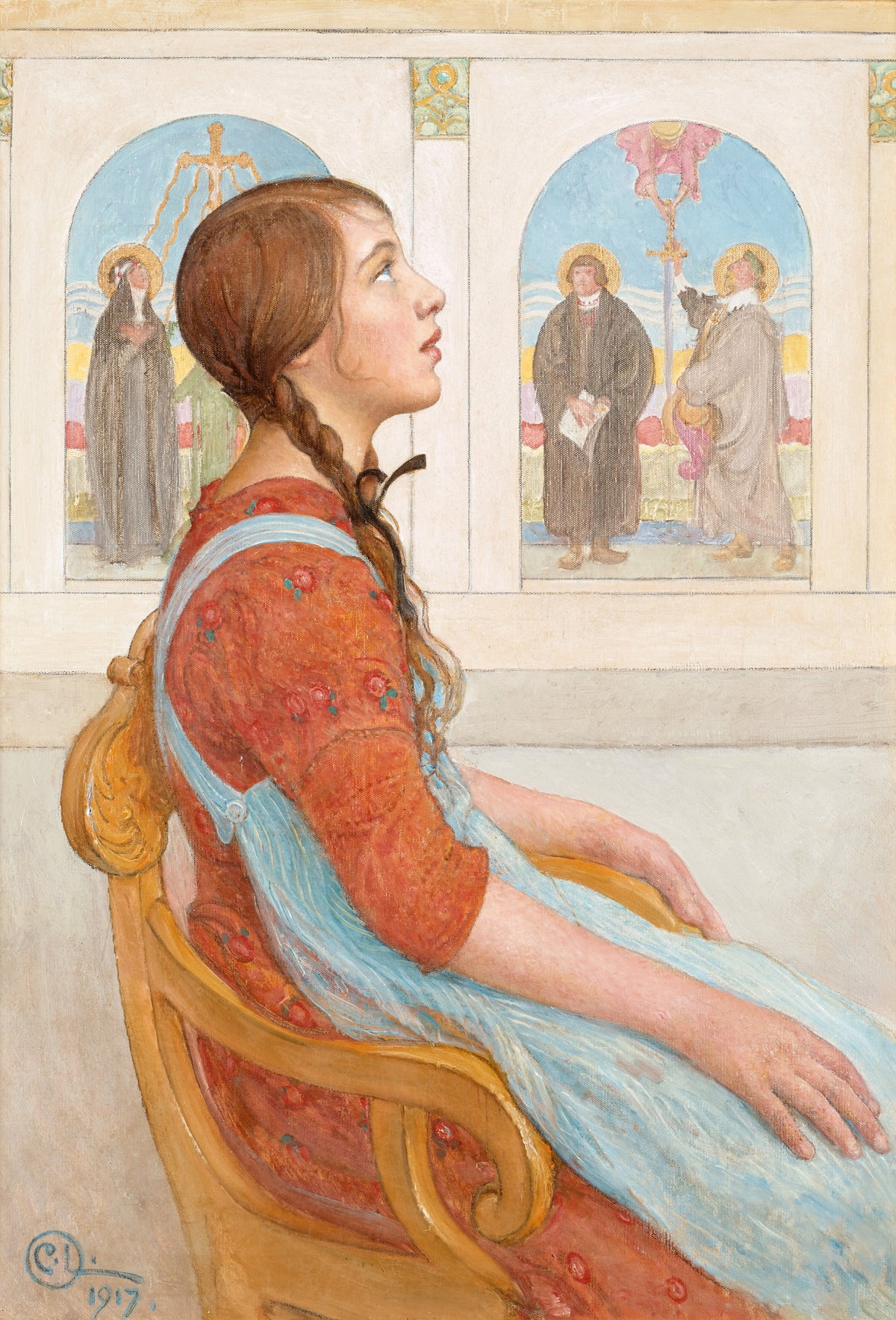 Carl Larsson Uppenbarelse – affisch med stilfullt motiv från Bozetto i hög kvalitet