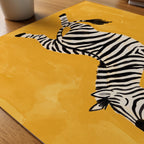 Upside Down Zebra Poster – närbild på papper