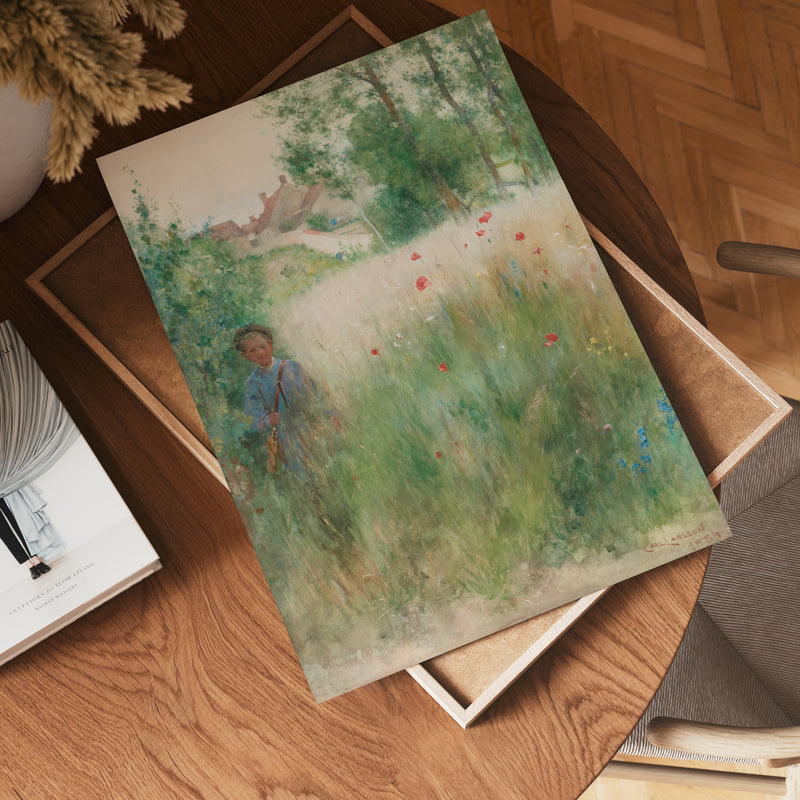 Carl Larsson Vallmor 1884 Poster