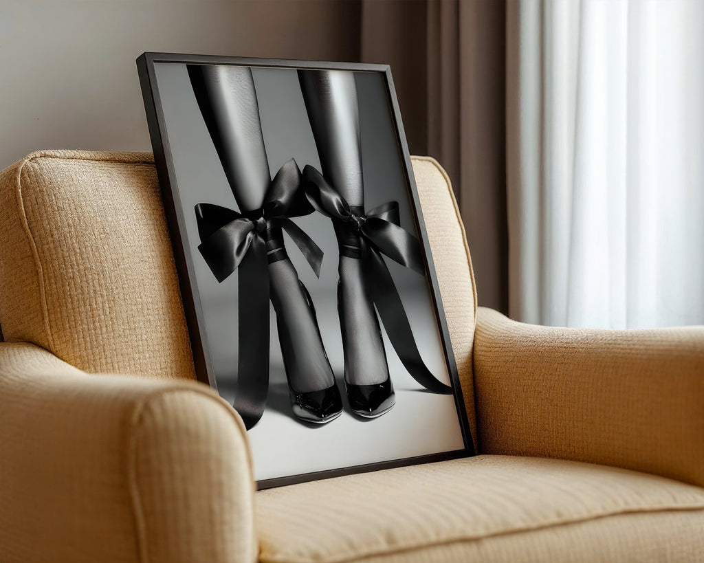 Väggmockup av Velvet Restraint affisch på ljus tegelvägg – Bozetto konsttryck i hög tryckkvalitet