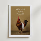 Wash Your Hands, Peasant Poster – med passepartout