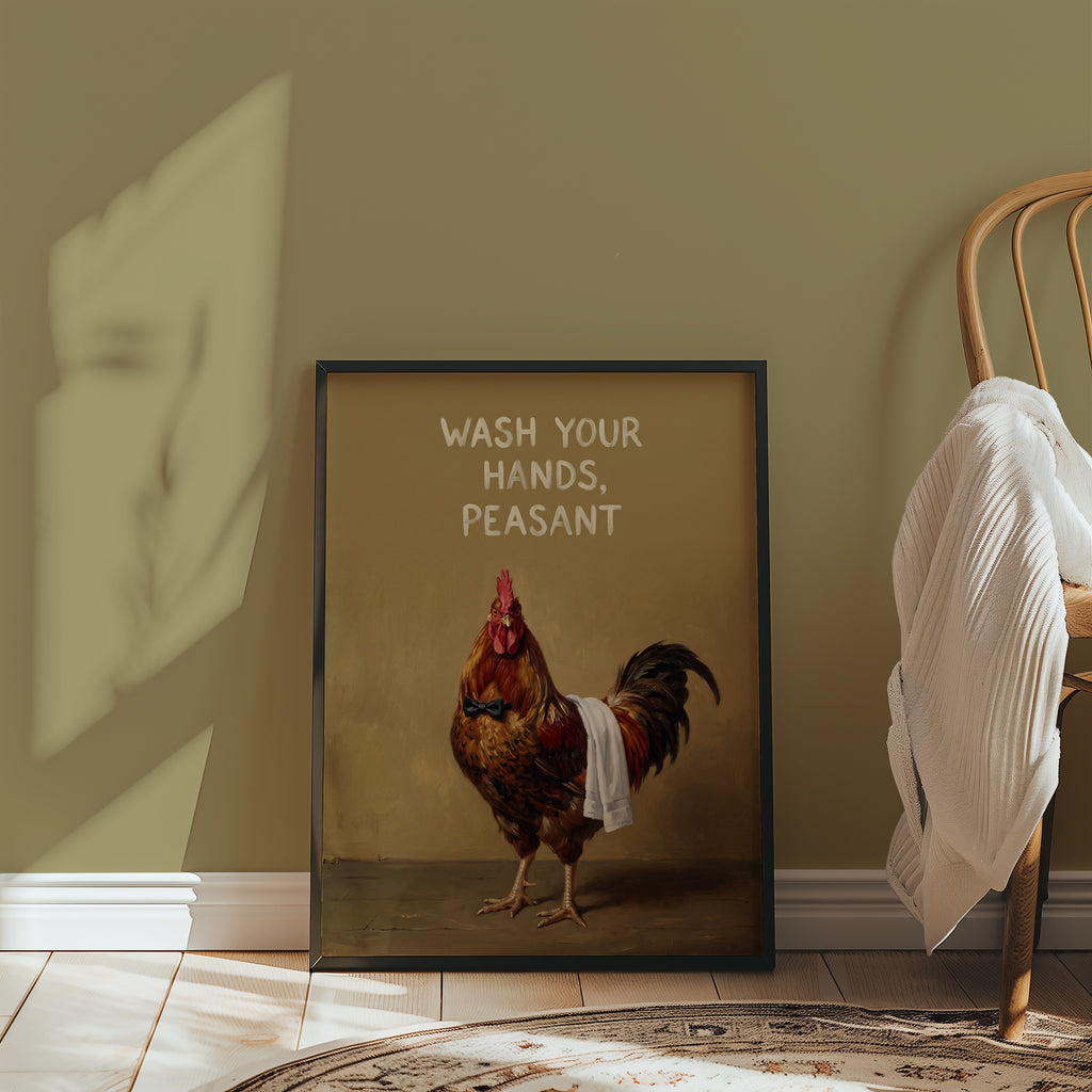 Wash Your Hands, Peasant Poster – i rum 3