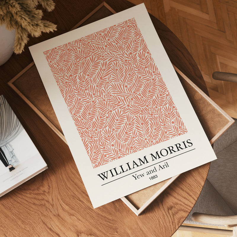William Morris Yew and Aril Poster