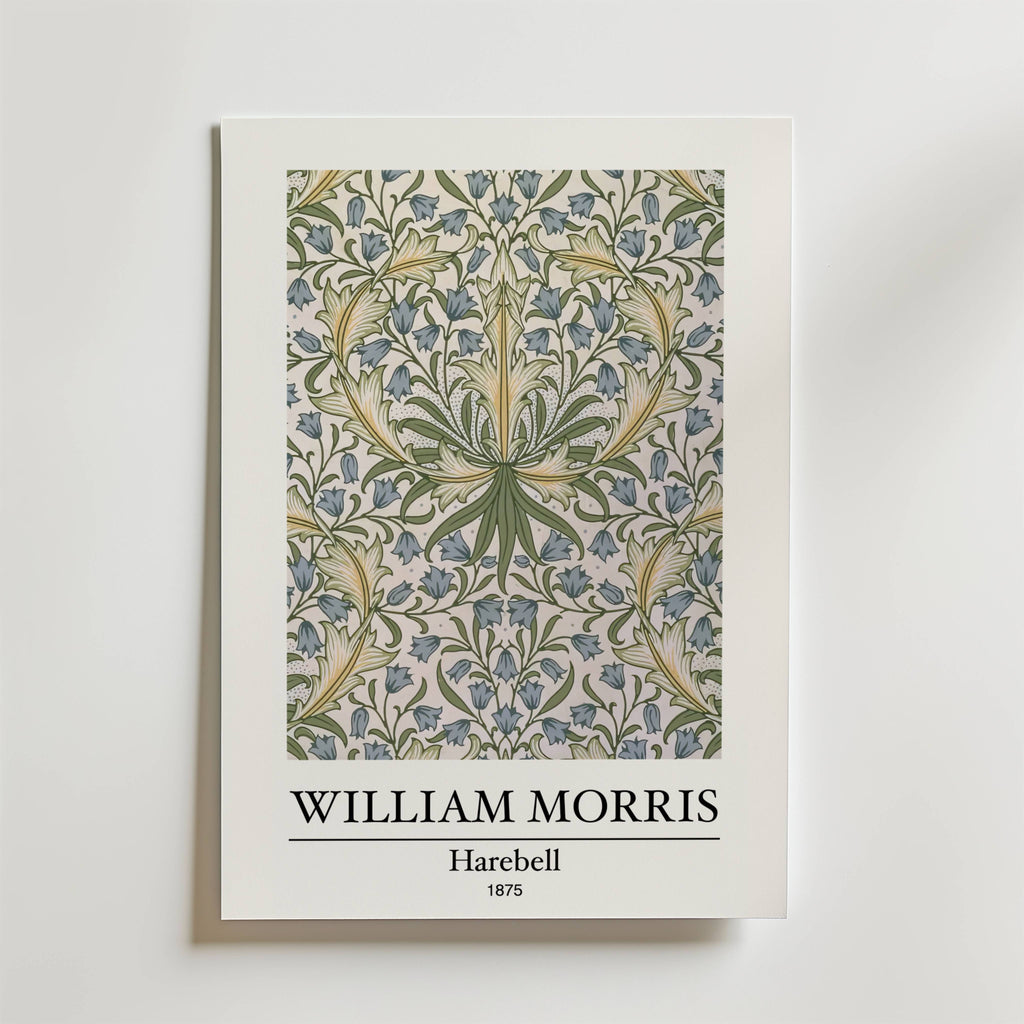 William Morris Harebell – stilfullt konsttryck från Bozetto, tryckt på matt finpapper