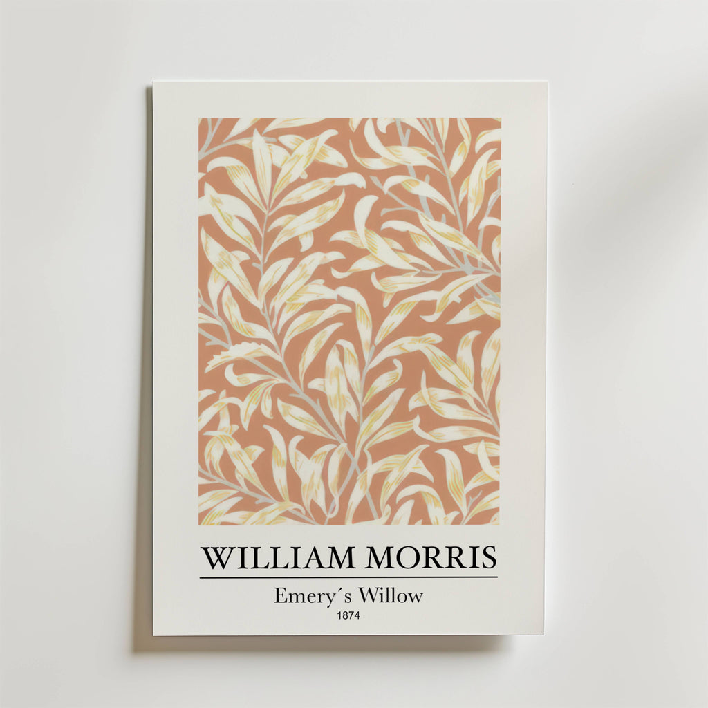 William Morris Emery's Willow – stilfullt konsttryck från Bozetto, tryckt på matt finpapper
