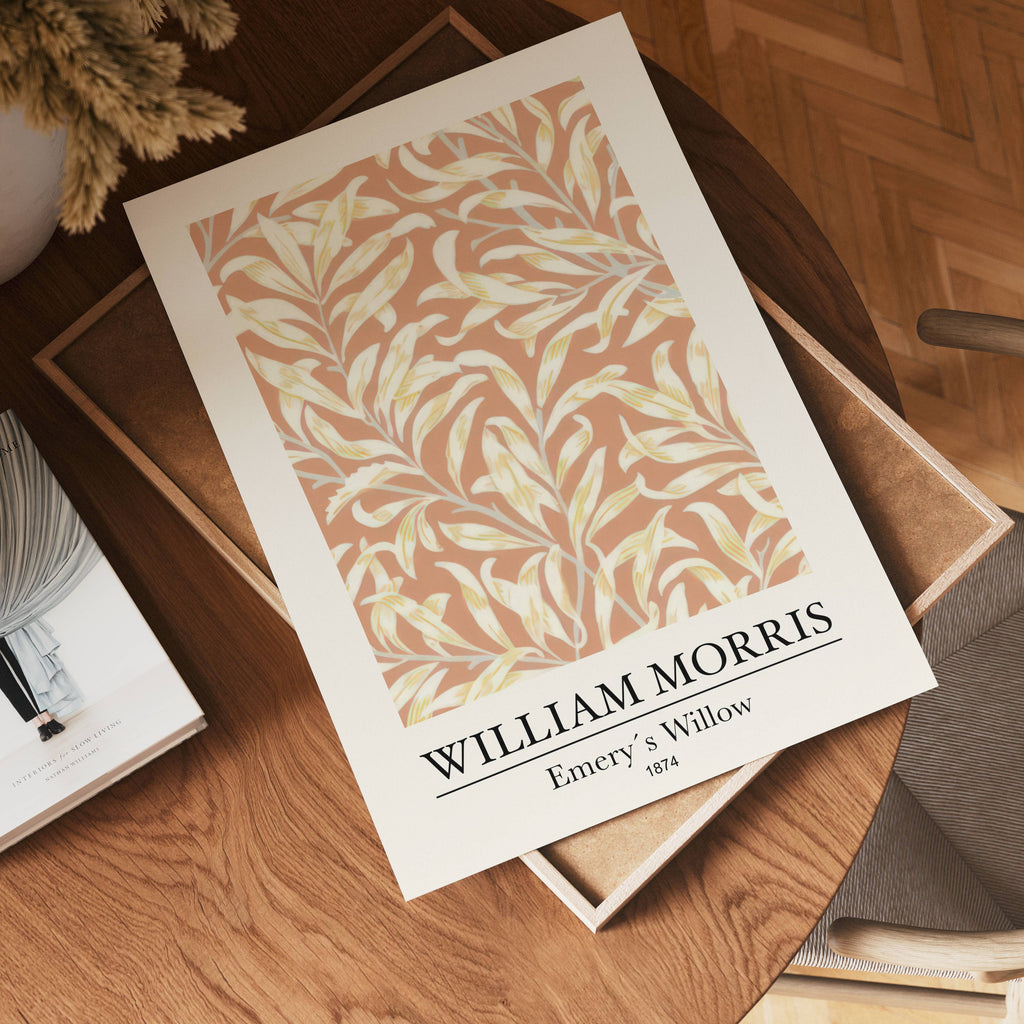 William Morris Emery's Willow poster visad rakt fram – Bozetto affisch i hög tryckkvalitet