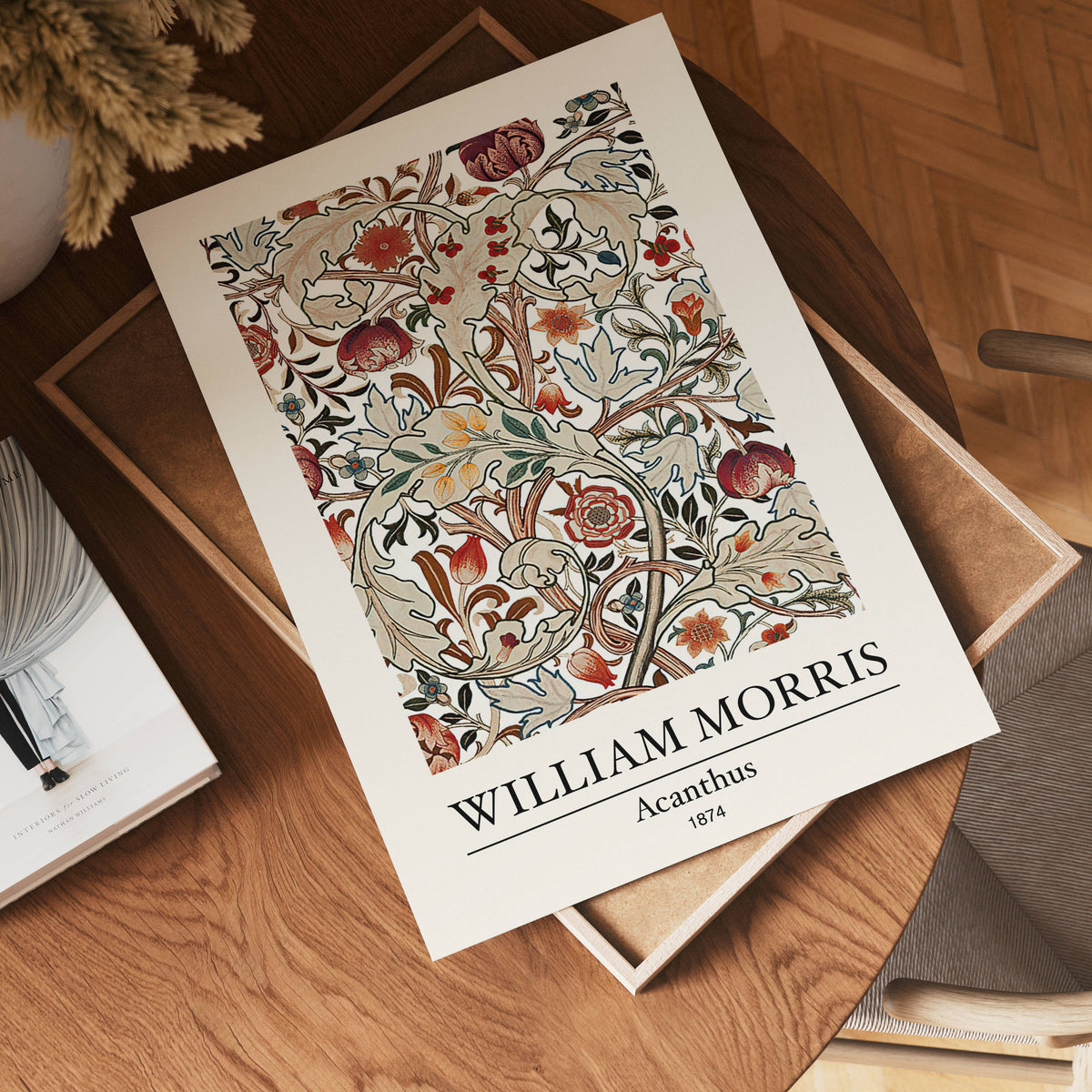 William Morris Acanthus 1874 – affisch med stilfullt motiv från Bozetto i hög kvalitet