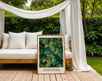 William Morris Emerald poster visualiserad på vägg – från Bozetto i hög kvalitet