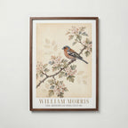 William Morris Chaffinch on Hawthorn Poster – valnötsram
