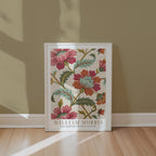 William Morris Chrysanthemum Cotton Print Poster – i rum 3