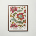 William Morris Chrysanthemum Cotton Print Poster – valnötsram