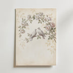 William Morris Doves Among White Roses Poster – canvas utan passepartout