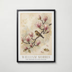 William Morris Finch on Magnolia Branch Poster – svart ram