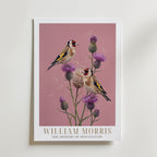 William Morris Goldfinches on Thistles Poster – med passepartout