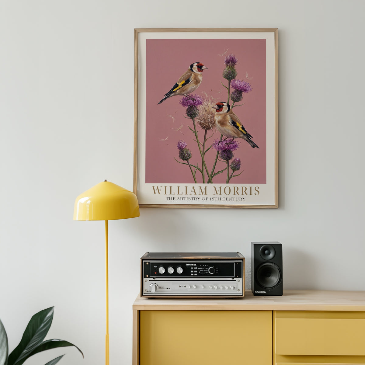 William Morris Goldfinches on Thistles Poster – i rum 3