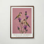 William Morris Goldfinches on Thistles Poster – valnötsram