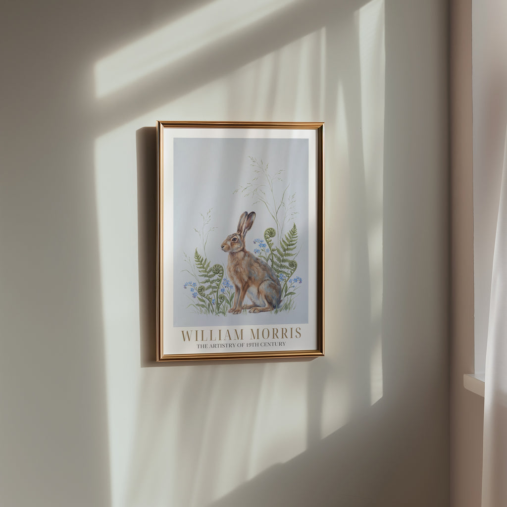 William Morris Hare Among Ferns and Forget-Me-Nots Poster – i rum 4