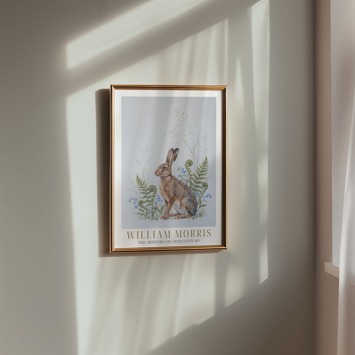 William Morris Hare Among Ferns and Forget-Me-Nots Poster – i rum 4