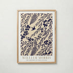 William Morris Indigo Willow Silhouette Poster – ekram
