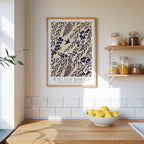 William Morris Indigo Willow Silhouette Poster – i rum 1